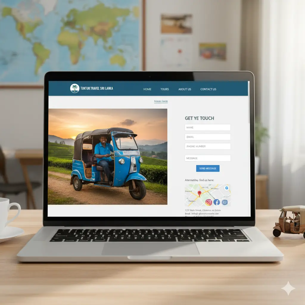 Contact Us in tuk tuk travel Sri Lanka.